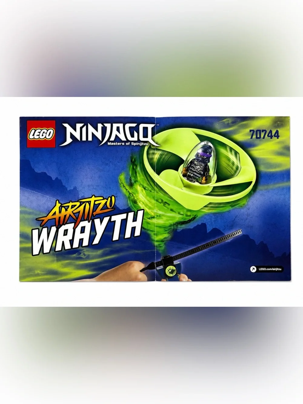LEGO Ninjago Masters of Spinjitzu Airjitzu Wrayth Flyer Retired #70744 w/Booklet
